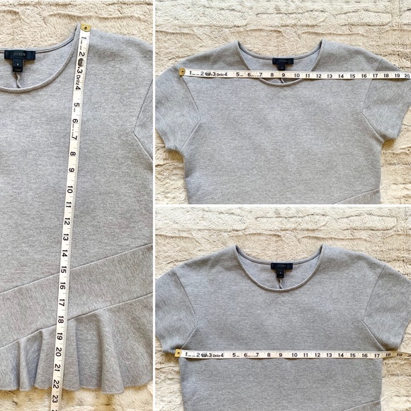 J.Crew Structured Flutter-Hem T-Shirt - Picture 5 of 8